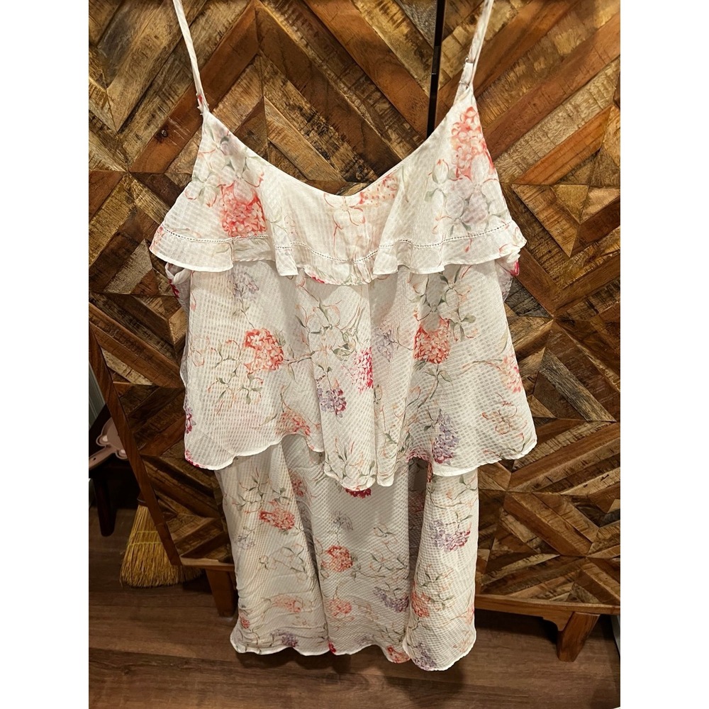 A New Day Floral Ruffled Asymmetrical Dress size XL